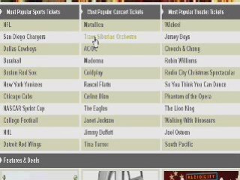 Tickets Now - Your premium location for all sports ...