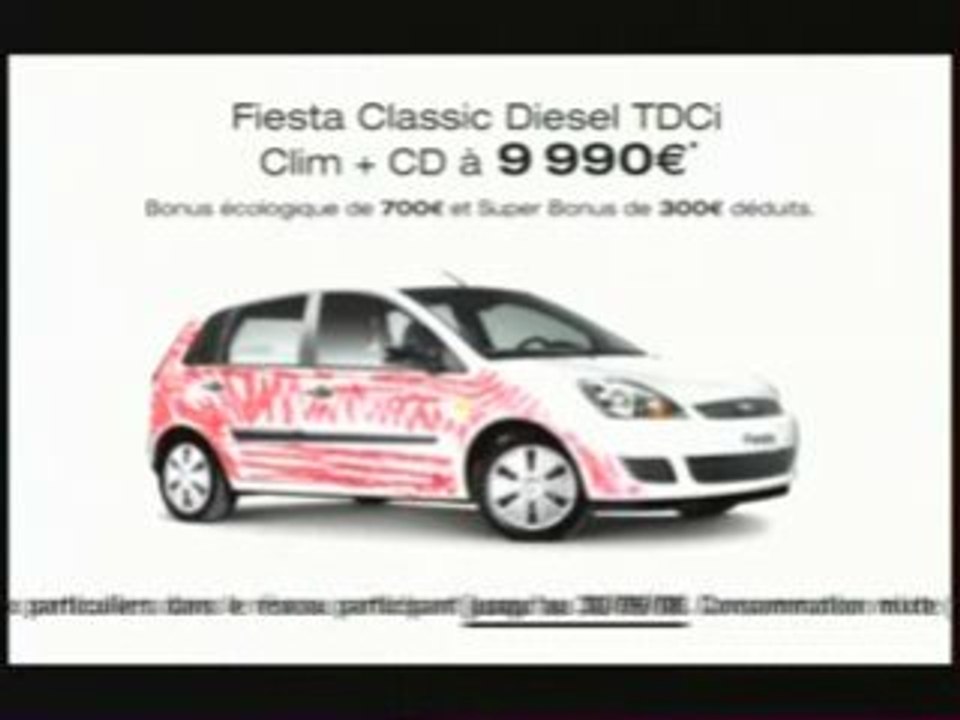 Pub Fiesta classic diesel TDCI ford  pub 2008