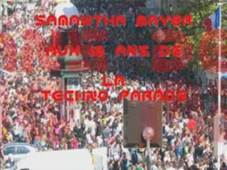 Samantha Mayer à la technoparade 2008 le 20 septembre 2008