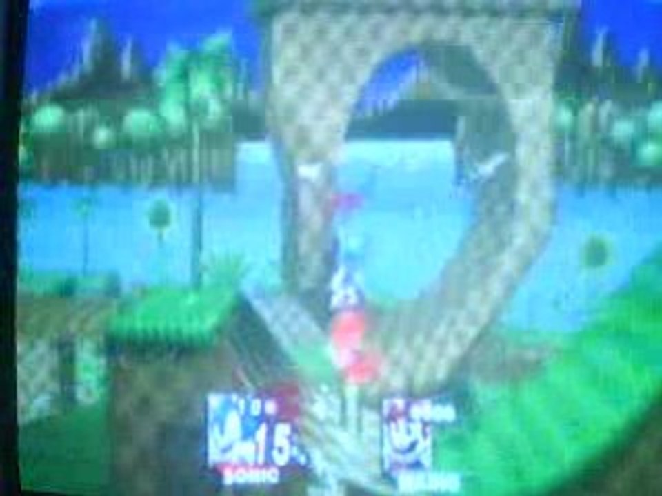 Super Smash Bros. Brawl Sonic vs Mario