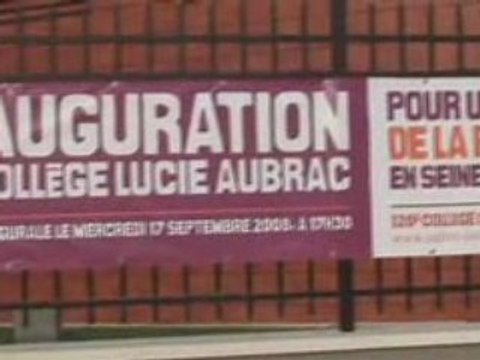 Inauguration collège Lucie Aubrac Livry-Gargan