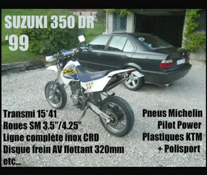 Suzuki 350 DR Supermotard - Montée de Villaz
