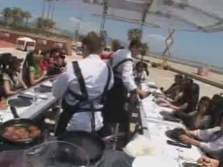 dinner in the sky restaurant in Barcelona