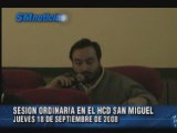 Concejo Deliberante de San Miguel sesion 19 septiembre 2