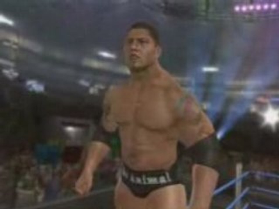 Batista et Rey mysterio Road Wrestlemania  WWE SVR 2009