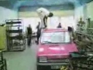 Failed Backflip Onto Concrete Floor