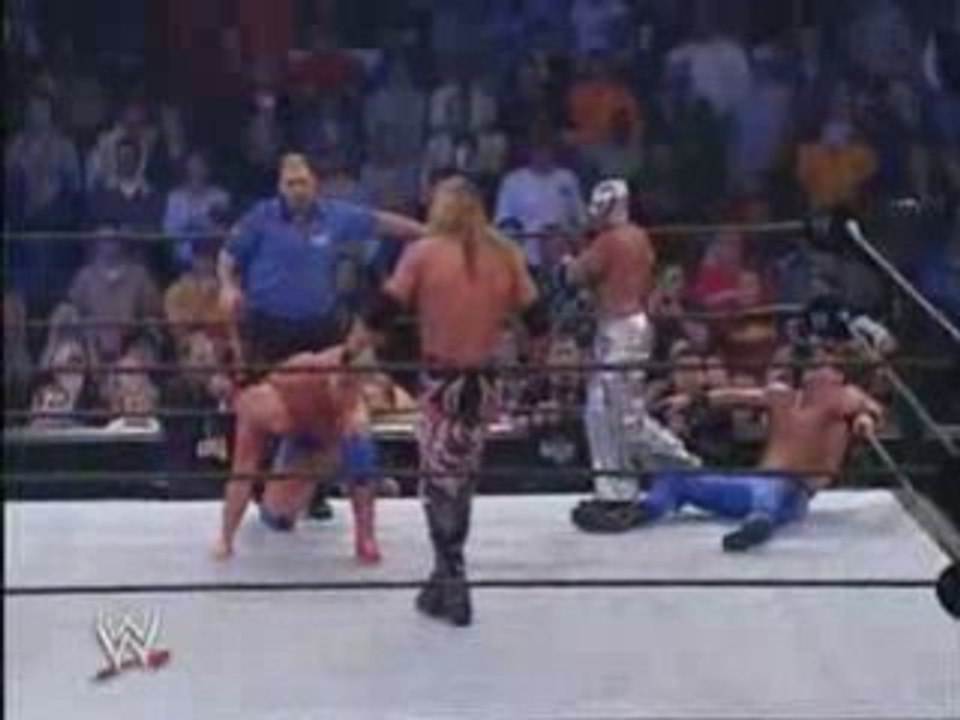 Rey & Edge vs Angle & Benoit No Mercy 2002 part 2