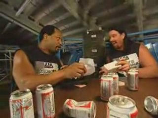 APA & crush holly backstage segment
