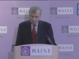 NATO Secretary general Jaap de Hoop Scheffer at RUSI