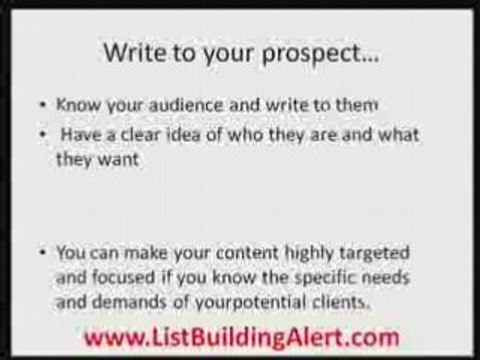 4 List Building & Article Marketing Tips