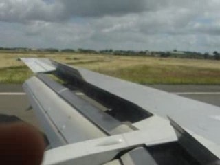 atterrissage à l'aéroport de bordeaux