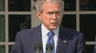 President Bush on US government's pledge to save banks