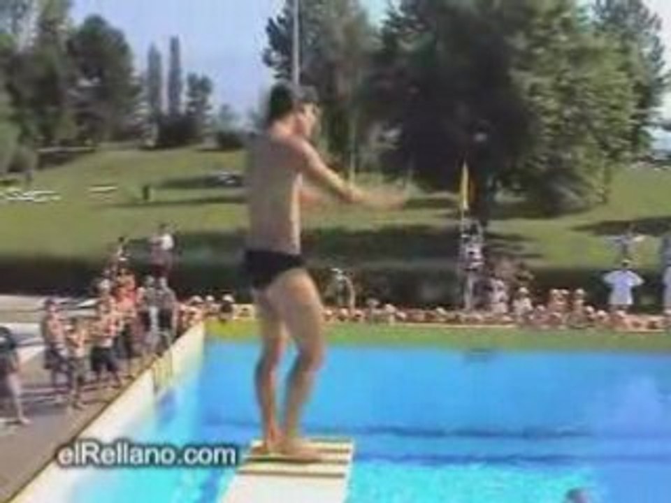 Régis et le plongeoir...