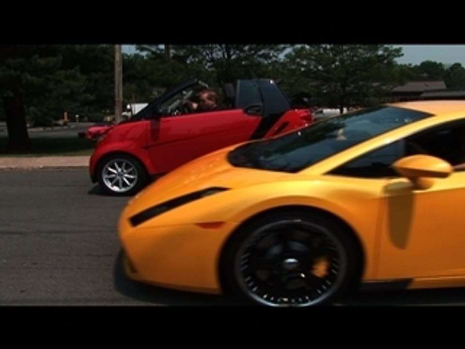 Smart Car vs Lamborghini