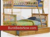 Bunk Beds - Twin over Full - Natural Maple - Columbia