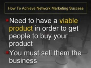 How to Achieve Network Marketing Success
