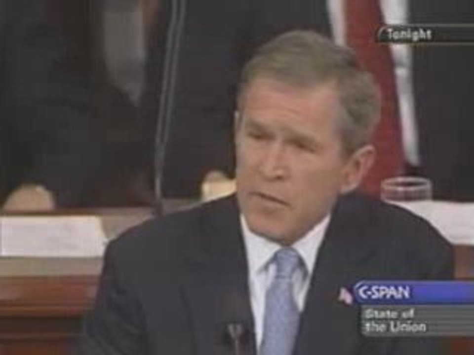 Le speech  de GWB inedit