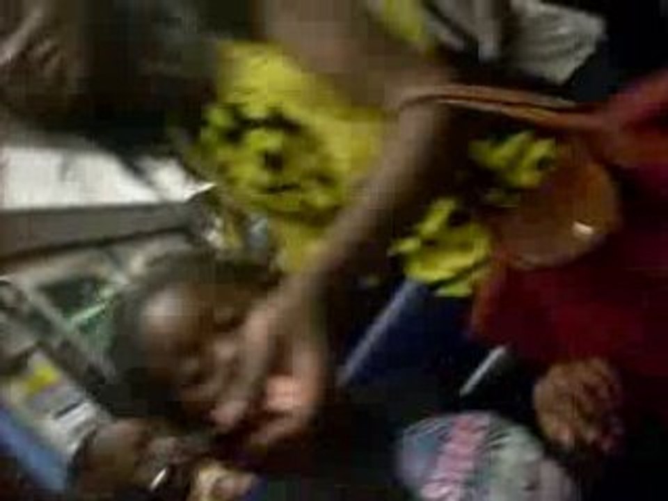 In the metro to Techno parad