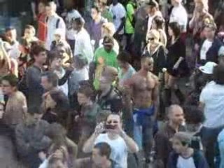 La foule en délire total