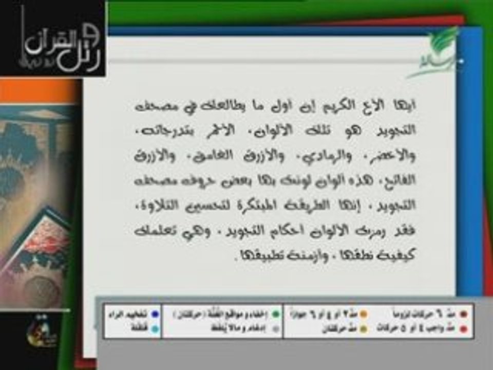 Apprendre Le Tajwid Cours 1