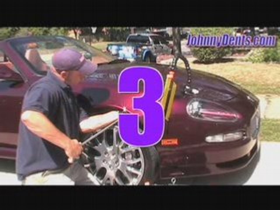 Maserati Paintless dent removal by JohnnyDents