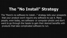 Free Internet Marketing Course - The "No Install" Strategy