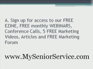 Marketing Home Care FAQ #1