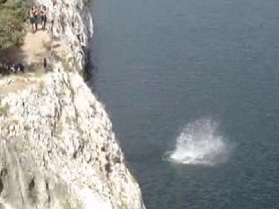 Plongeon - pont du gard   fouad el