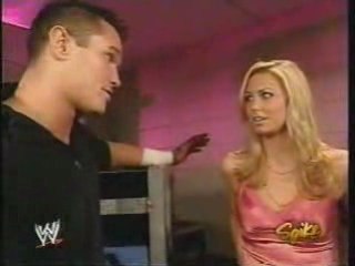 Stacy Keibler and Randy Orton - Backstage