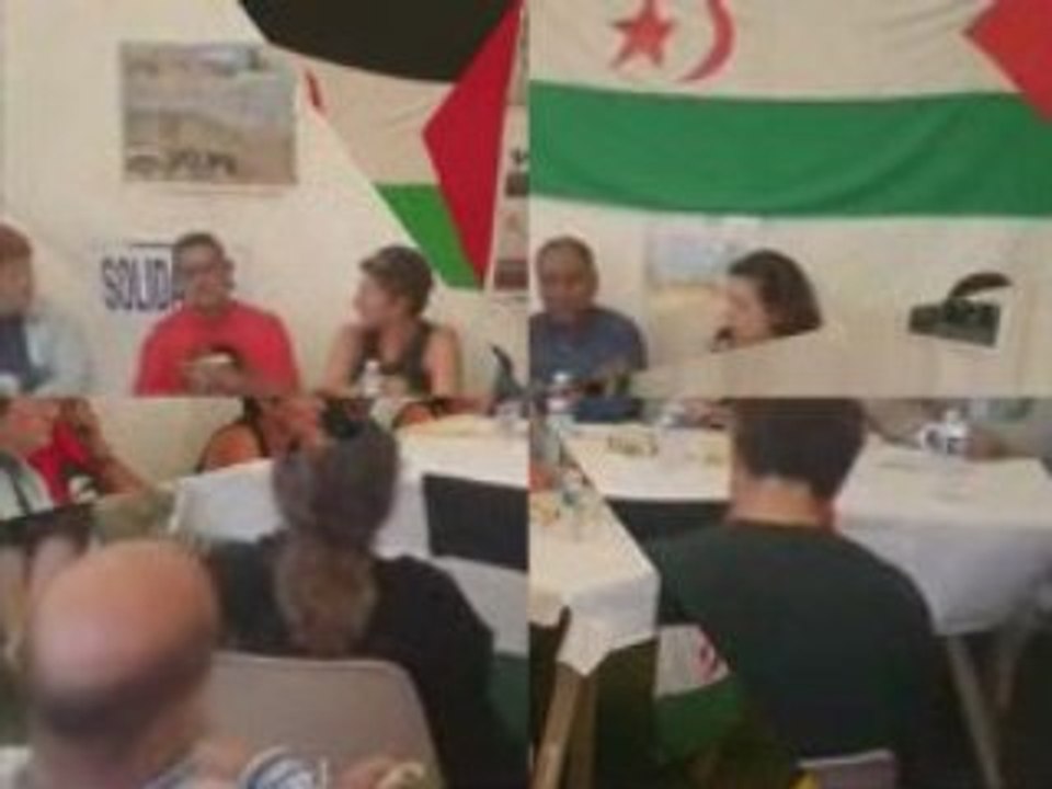 la féte de l'humanité  stand sahraoui