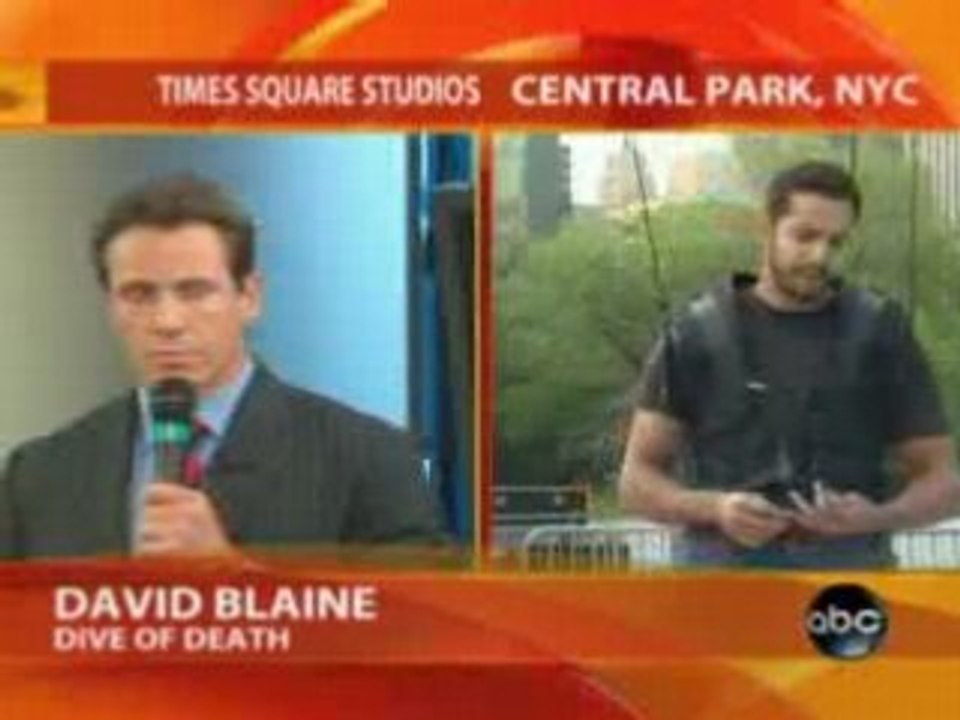 David Blaine Hanging Upside-Down for 60 Hours