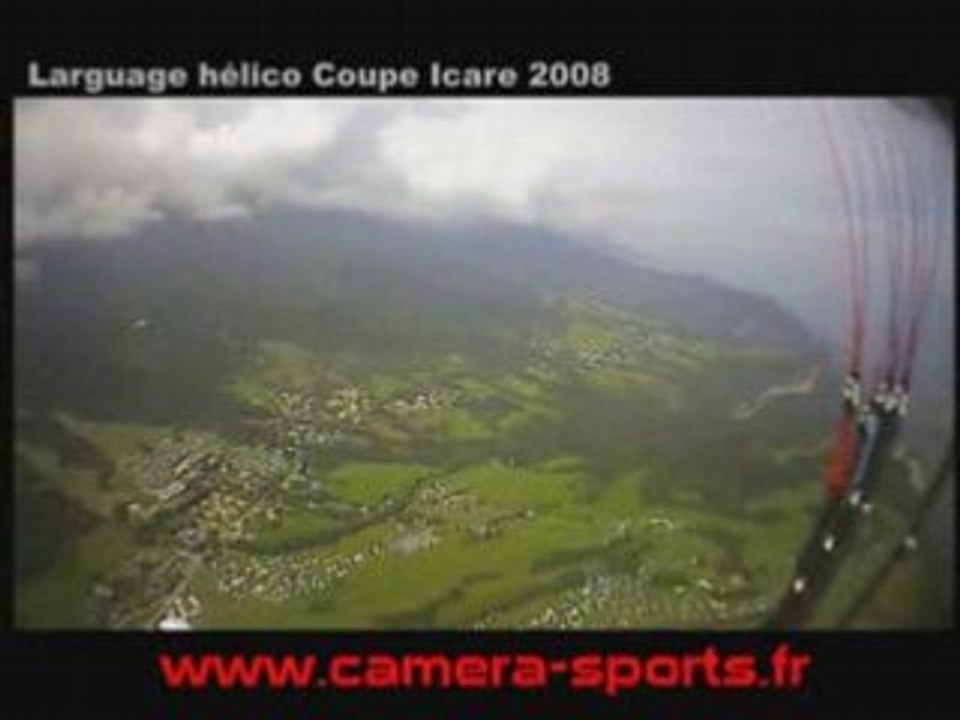 Caméra embarquée larguage hélico Coupe Icare 2008