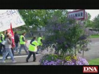 Manifestation des salariés de Matussière &  Forest