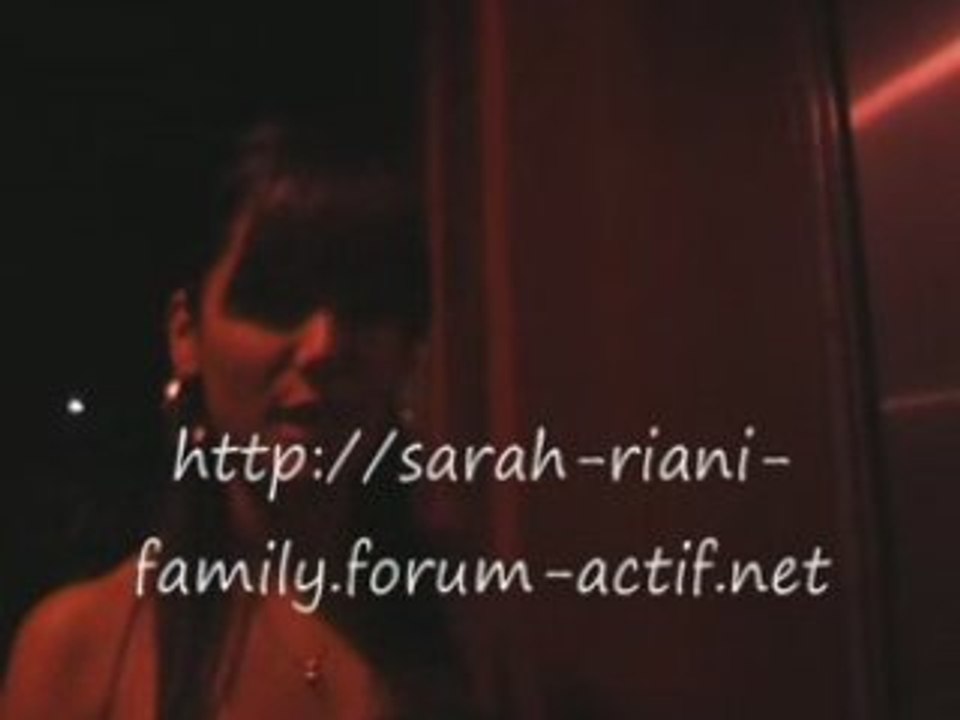 Sarah à la sortie du concert de Brasco