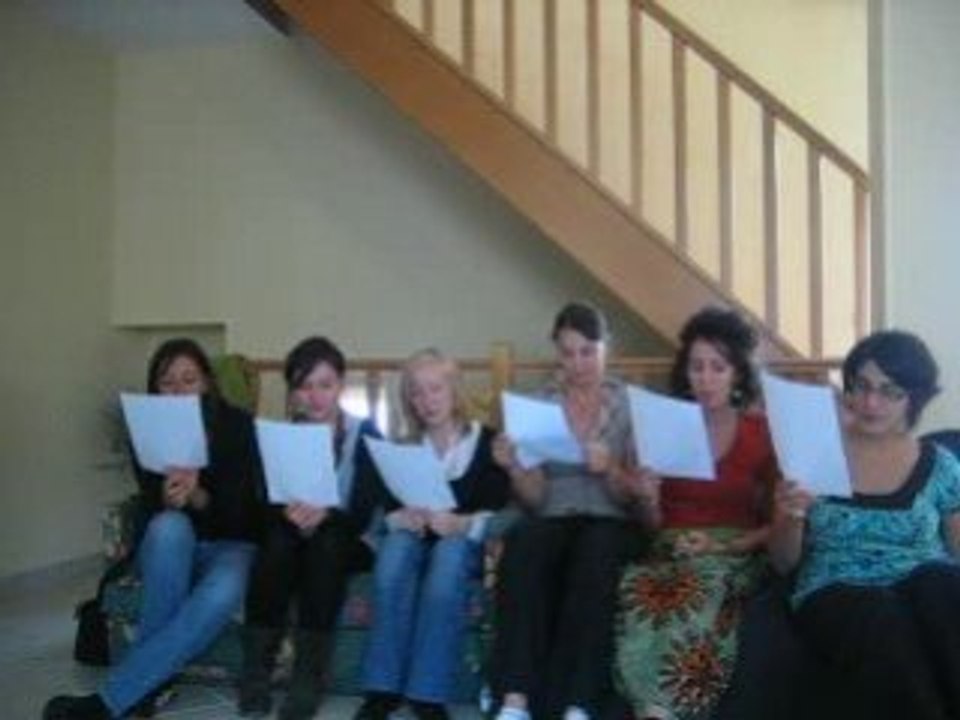 derniere répet' d' "Aline et Baybert"