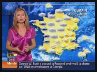 2008 09 23 SANDRA LARUE BFM TV METEO by vuesalatele