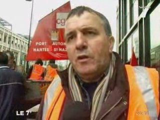 Nantes 7, Les employés du port de Saint Nazaire en colère