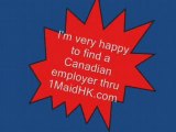 Maid Hong Kong Found Canadian Employer thru 1MaidHK.com