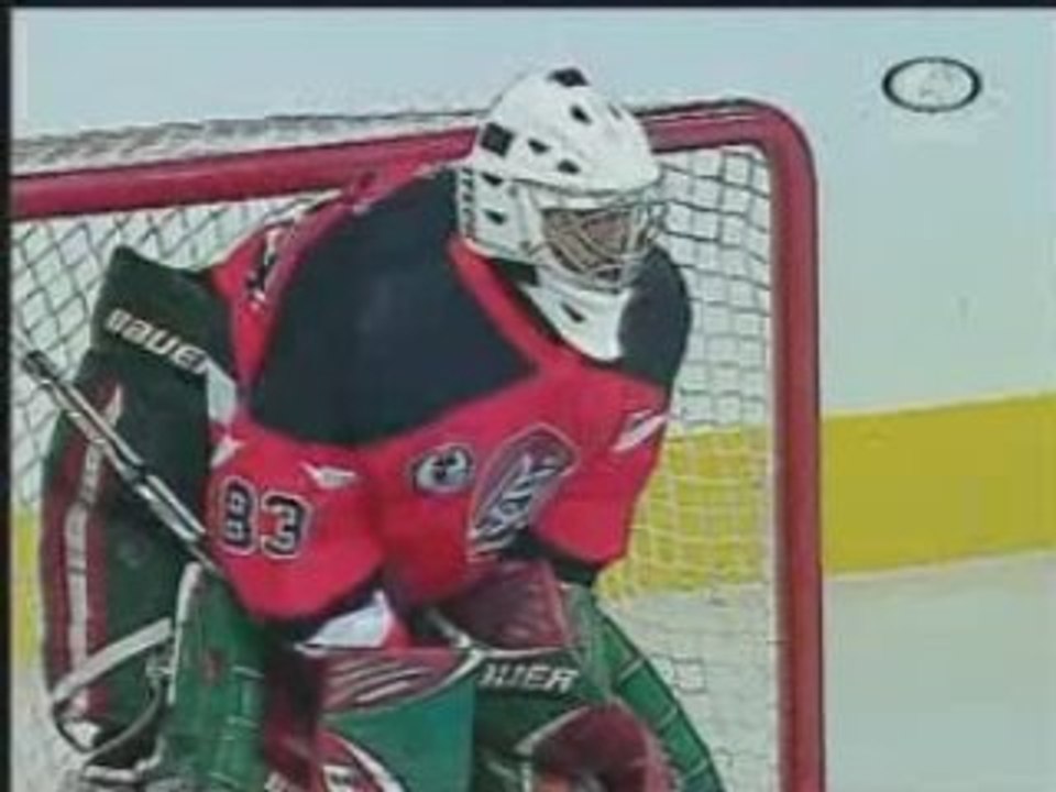 Benyahia nice goal Algeria VS UAE Arab Cup Ice Hockey 2008
