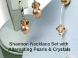 Cultured Pearl Coin Necklace Bridesmaids Jewelry