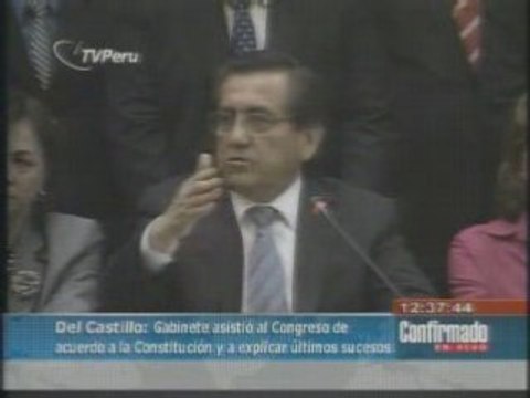 Jorge del Castillo anuncia renuncia ante Alan Garcia