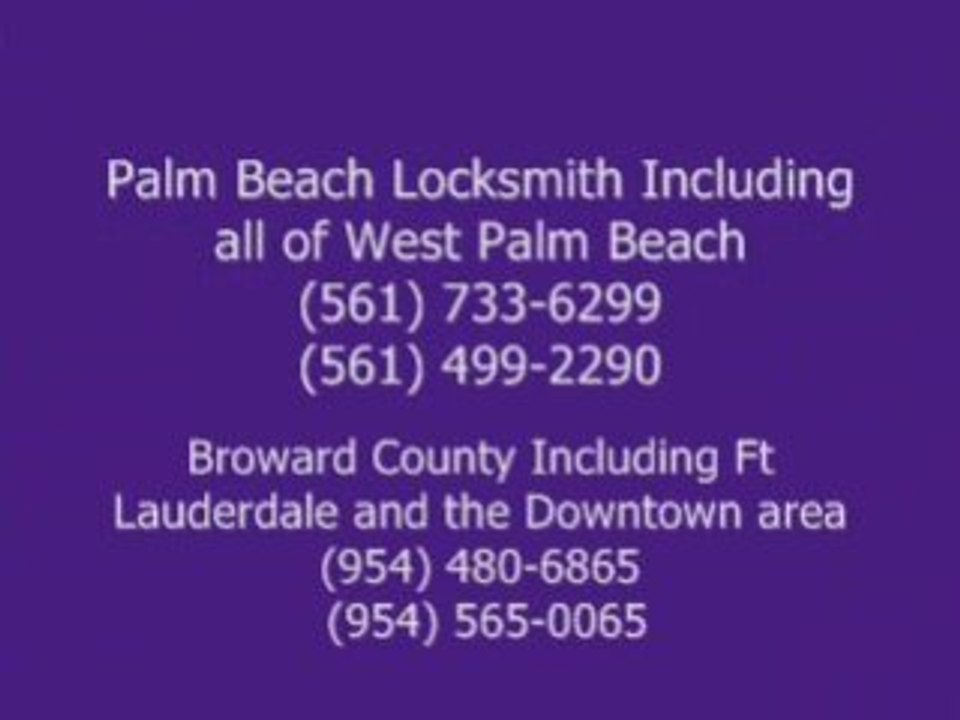 CORAL SPRINGS LOCKSMITH-(954) 755-2844- PARKLAND LOCKSMITH