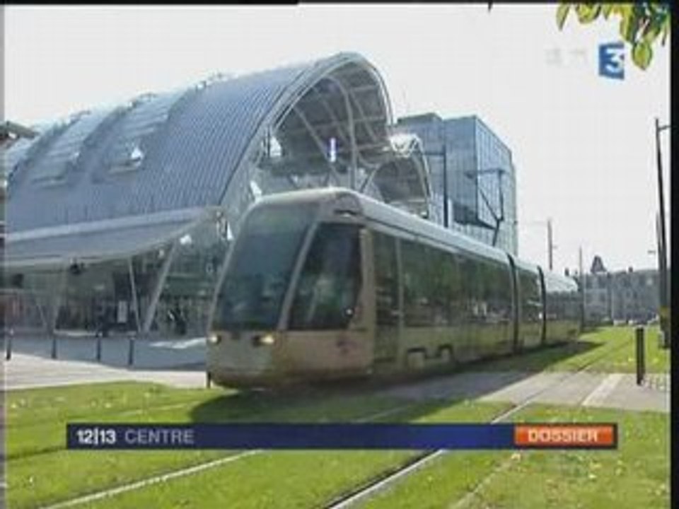 France 3 Centre - Reportage : Ligne 1 du Tramway