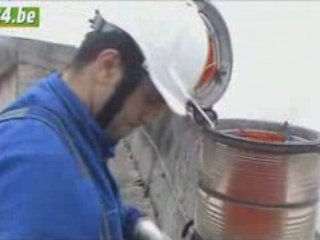 Huy-Tihange: ascension d'une tour de la centrale