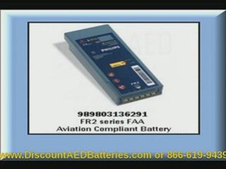 Philips 989803136291 FR2 AED FAA Aviation Compliant Battery