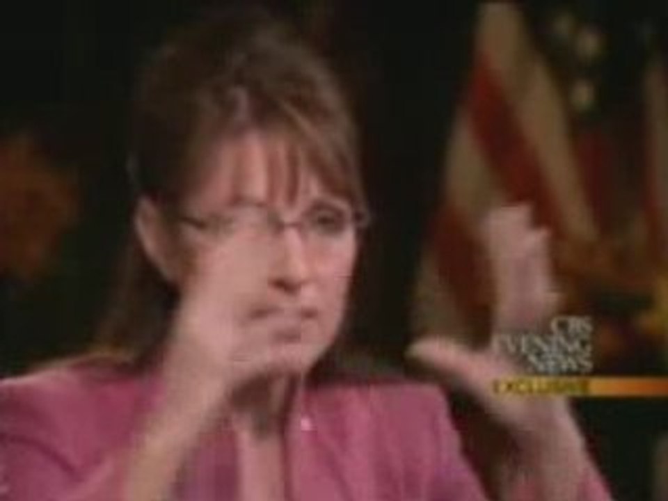Sarah Palin - Katie Couric CBS Interview (2/2)