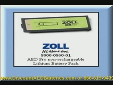 Zoll 8000-0860-01 AED Pro Defibrillator lithium battery pack
