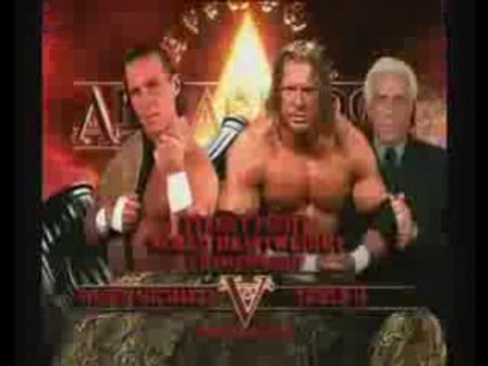 HHH vs Shawn Michaels Armageddon 2002 part 1