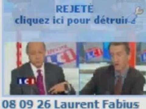 08-09-26 Laurent Fabius vs Sarkozy