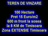 Imobiliare Vinzare Teren 100ha 8Km de Timisoara
